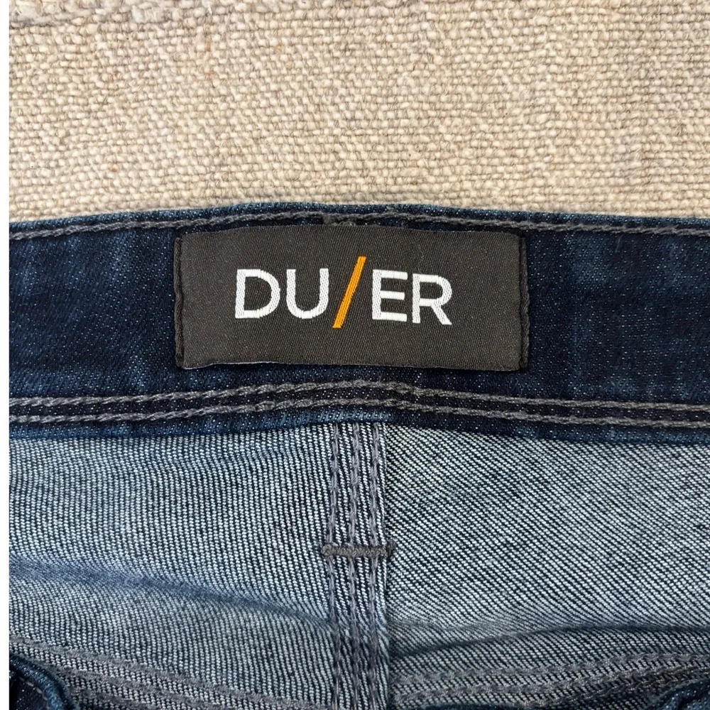 DU/ER L2X Slim Fit Performance Denim Jeans Dark Wash Size 36x34